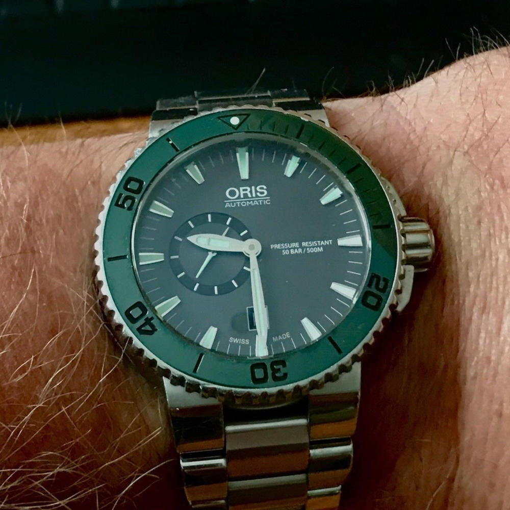 **SOLD**ORIS-SWISS-7673 Stainless-Steel Mens Watch